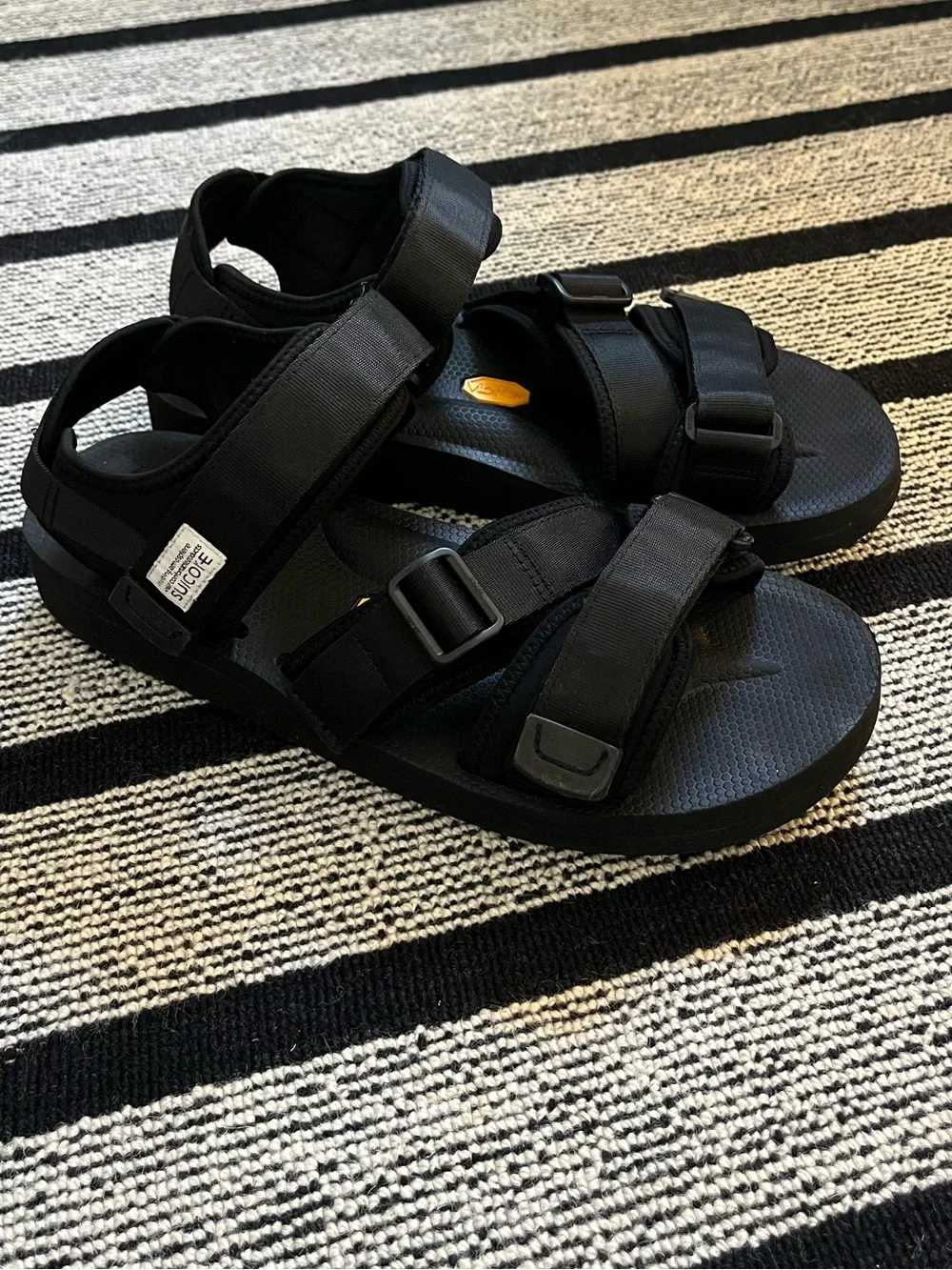 Suicoke Kisee Black Adjustable Strap Sandals M9 EU42